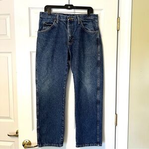 Wrangler jeans straight leg cotton mens 34